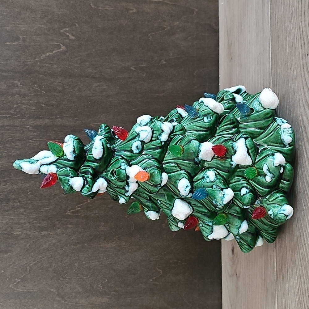 Vintage Holland Mold 9.5" Ceramic Christmas Tree‎ *No Light Or Base*